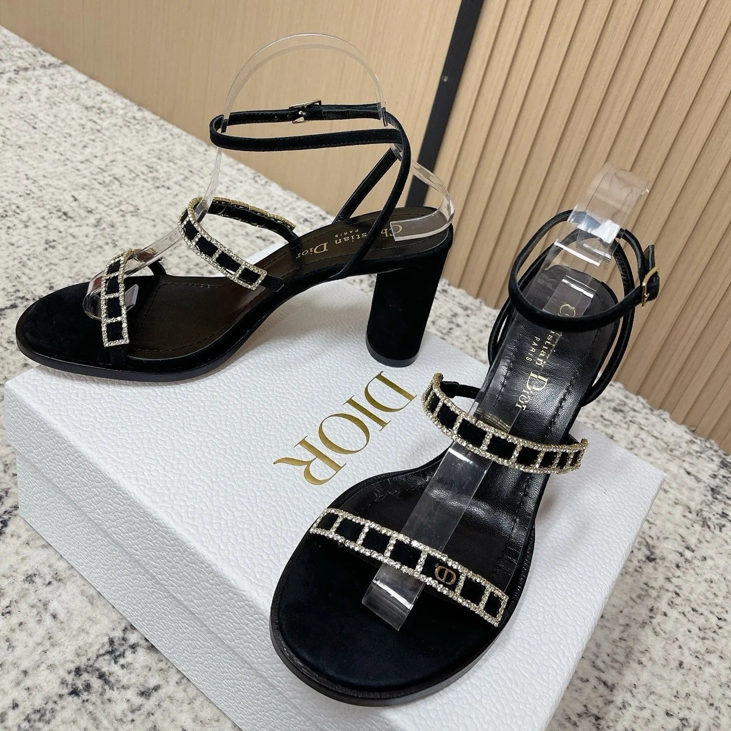 CD 26s High Heel Sandals 80 Genuine Leather 643496