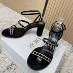CD 26s High Heel Sandals 80   Leather 643496