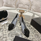 CC 26s High Heels Pump 85 Gray Black Wool Fabric 627016