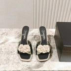 CC 26s Flower High Heel Slippers 85 Sheepskin 658383