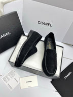 CC 26s Double C Loafers Black Suede 645306