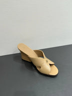 LP HIGH HEELS 25S IN WARM BEIGE LAMBSKIN