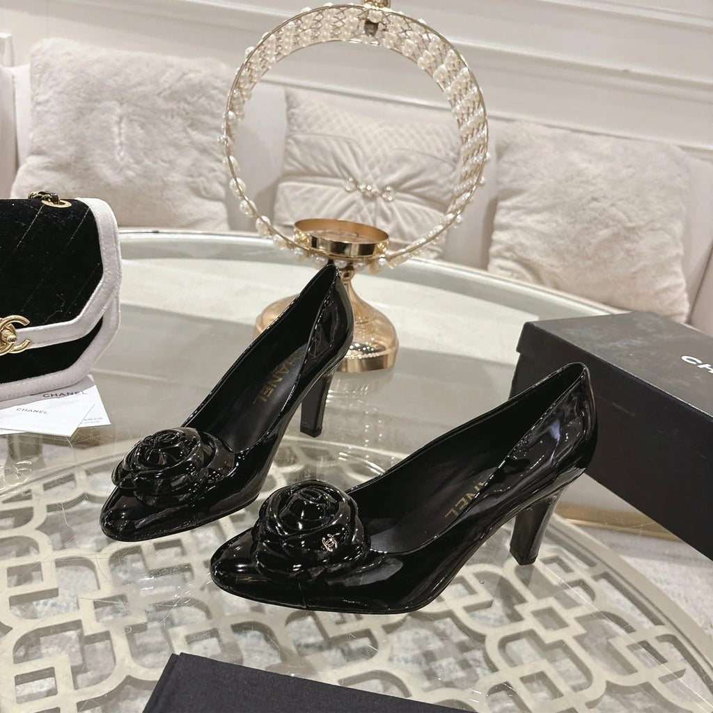 CC 26s High Heels Pump 85 Black Patent Leather 627005