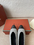 BALLET IN BLACK TWEED MIX LAMBSKIN