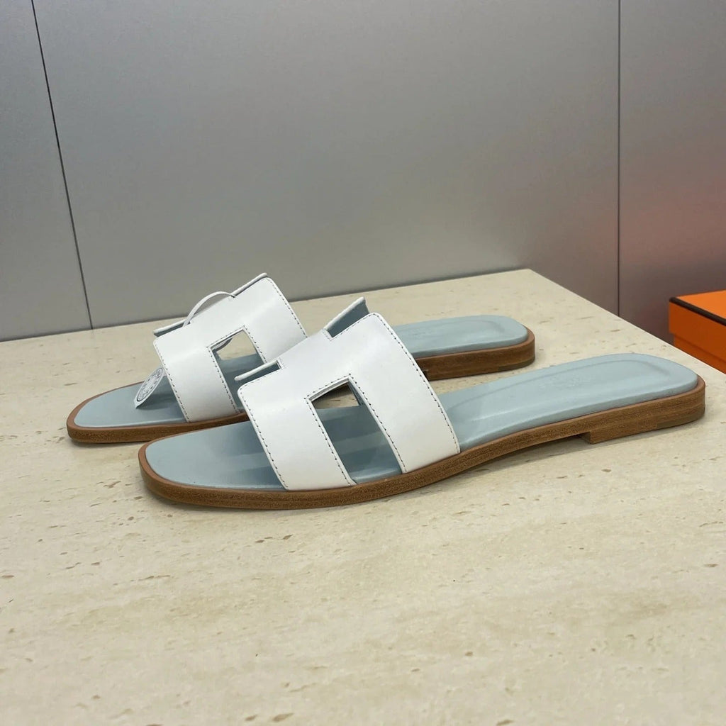 HM 26ss Oran Sandals Baby Blue White Calfskin 607224