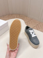 PRA 2026S Platform Sneakers 50 Dark Gray Suede Cowhide 663495
