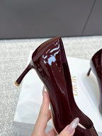 CD 26s High Heels Pump 85 Dark Burgundy Patent Leather 661473