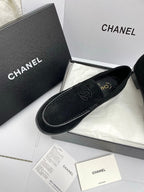 CC 26s Double C Loafers Black Suede 645306