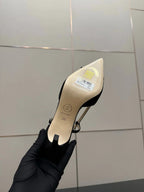 CC 26s Slingback 65 Black Suede Cowhide 651326