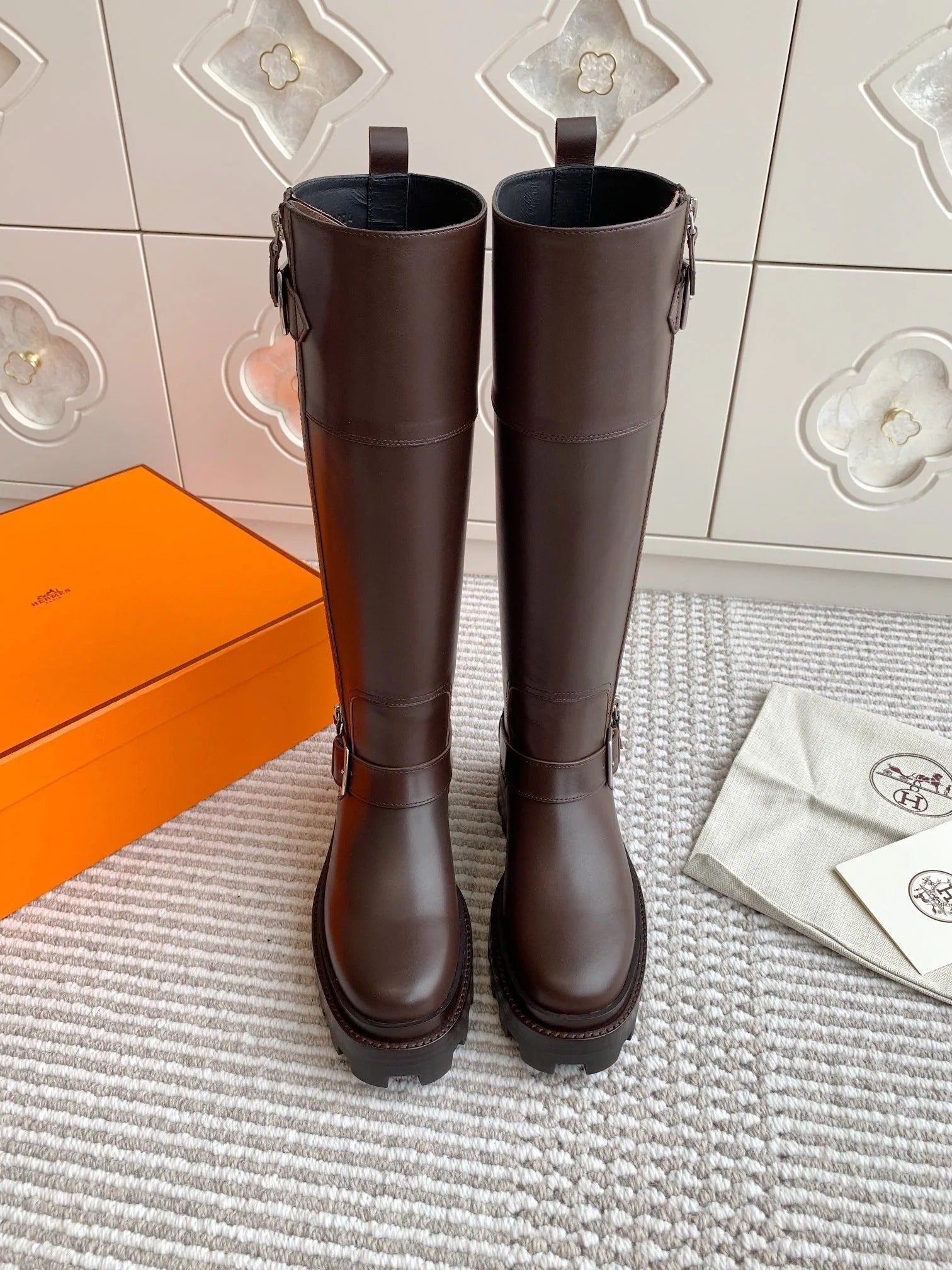HM JAIME BOOT IN CHOCOLATE BROWN CALFSKIN