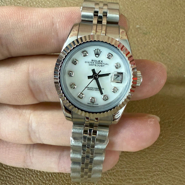 Rolex   Lady-Datejust 28mm White Diamond Dial