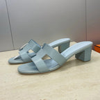 HM 26ss Oran Sandals 45 Baby Blue Calfskin 607227