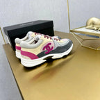 CC 2026 Casual Sneakers Black Gray Purple Suede Canvas 668055