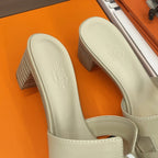 HM 26ss Oran Sandals 45 Light Beige Calfskin 607226