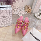 Valentino Pump Mule High Heel 95mm Sheepskin 239527