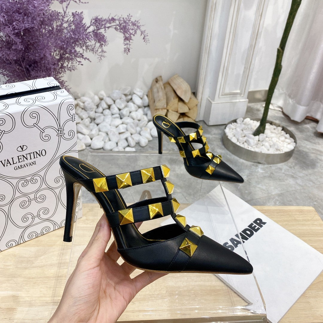 Valentino Pump Mule High Heel 95mm Sheepskin 239527