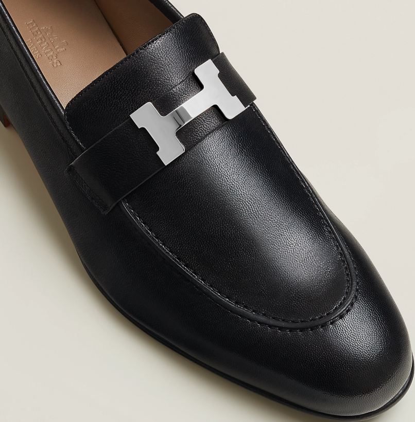 HM Paris Loeafer Black Goatskin