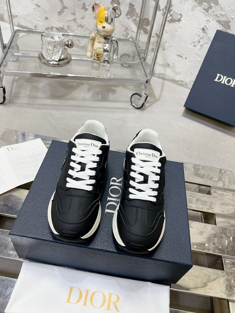 C'est Dior Sneaker 35mm Black Cowhide