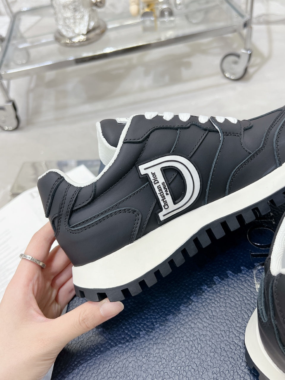 C'est Dior Sneaker 35mm Black Cowhide