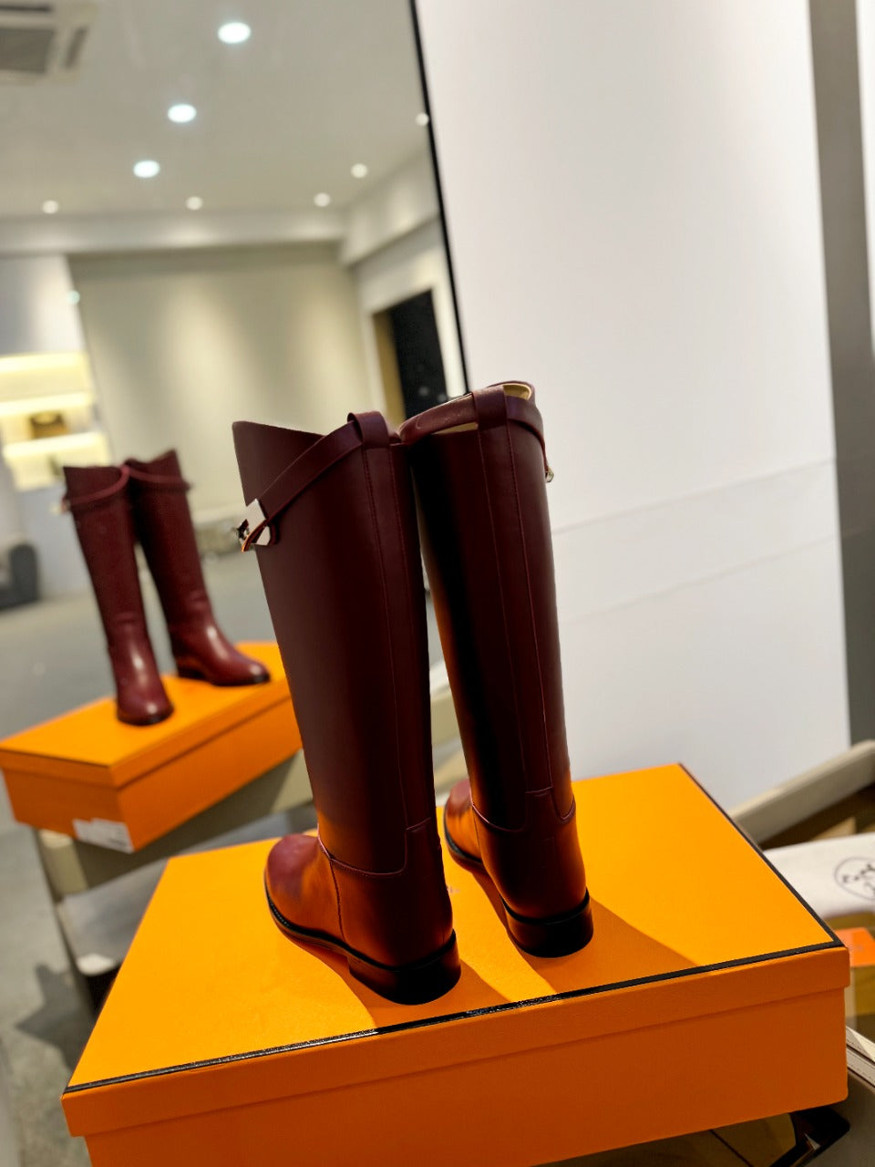 HM Stivali Jumping 20mm Burgundy Cowhide 961662