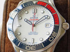 SEAMASTER COMMANDER WHITE DIAL STEEL STRAP
