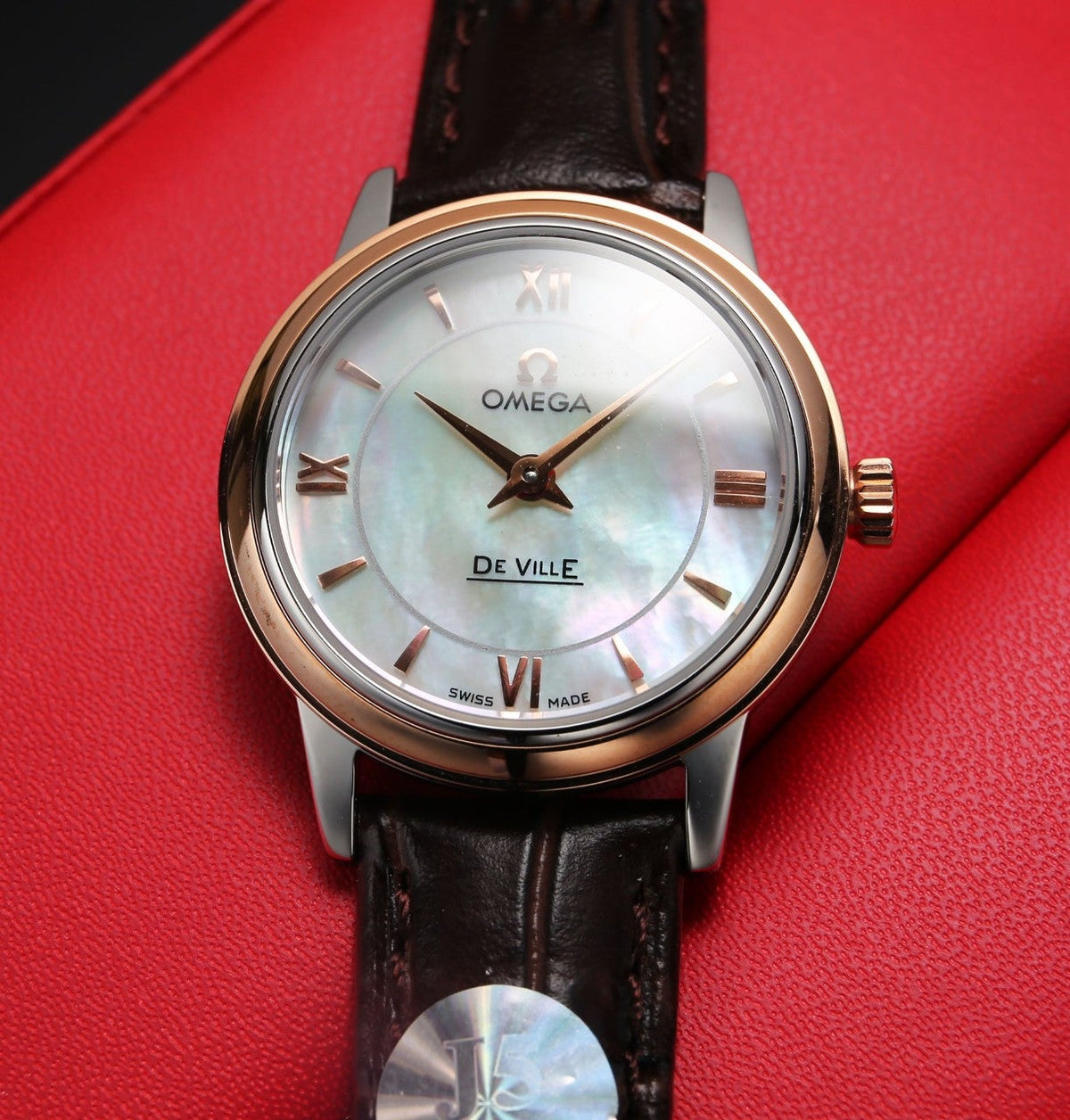 DEVILLE PRESTIGE 27MM QUARTZ LEATHER STRAP