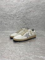 GGDB Ball Star Sneakers White Nappa Leather Glitter Star