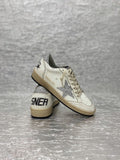 GGDB Ball Star Sneakers White Nappa Leather Glitter Star