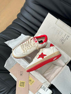 GGDB Ball Star in White Cowhide with Red Star