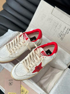 GGDB Ball Star in White Cowhide with Red Star